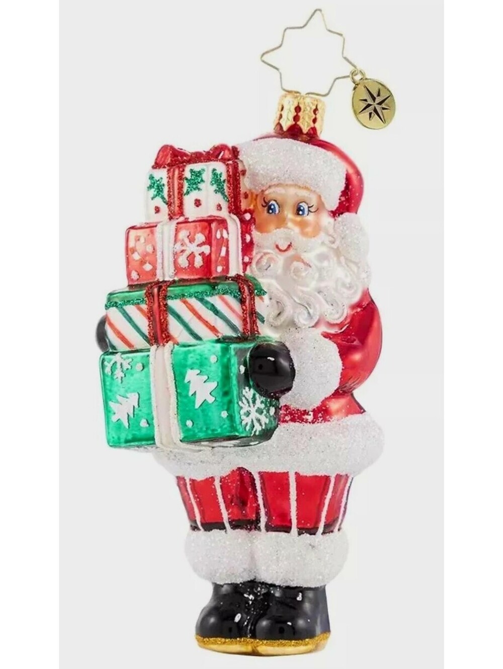 Christopher Radko 'Time to Celebrate' Glass Ornament, NEW w/tag, Handpainted